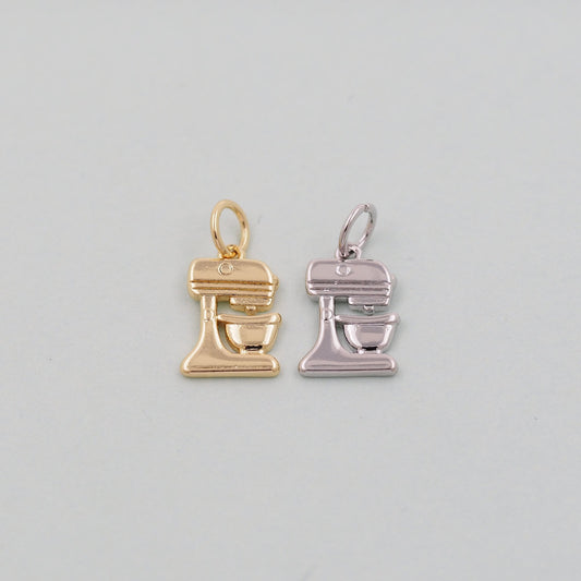 Gold Coffee machine Charms,18K Gold Filled Coffee machine Pendant Charm Bracelet Necklace for DIY Jewelry Making Supply