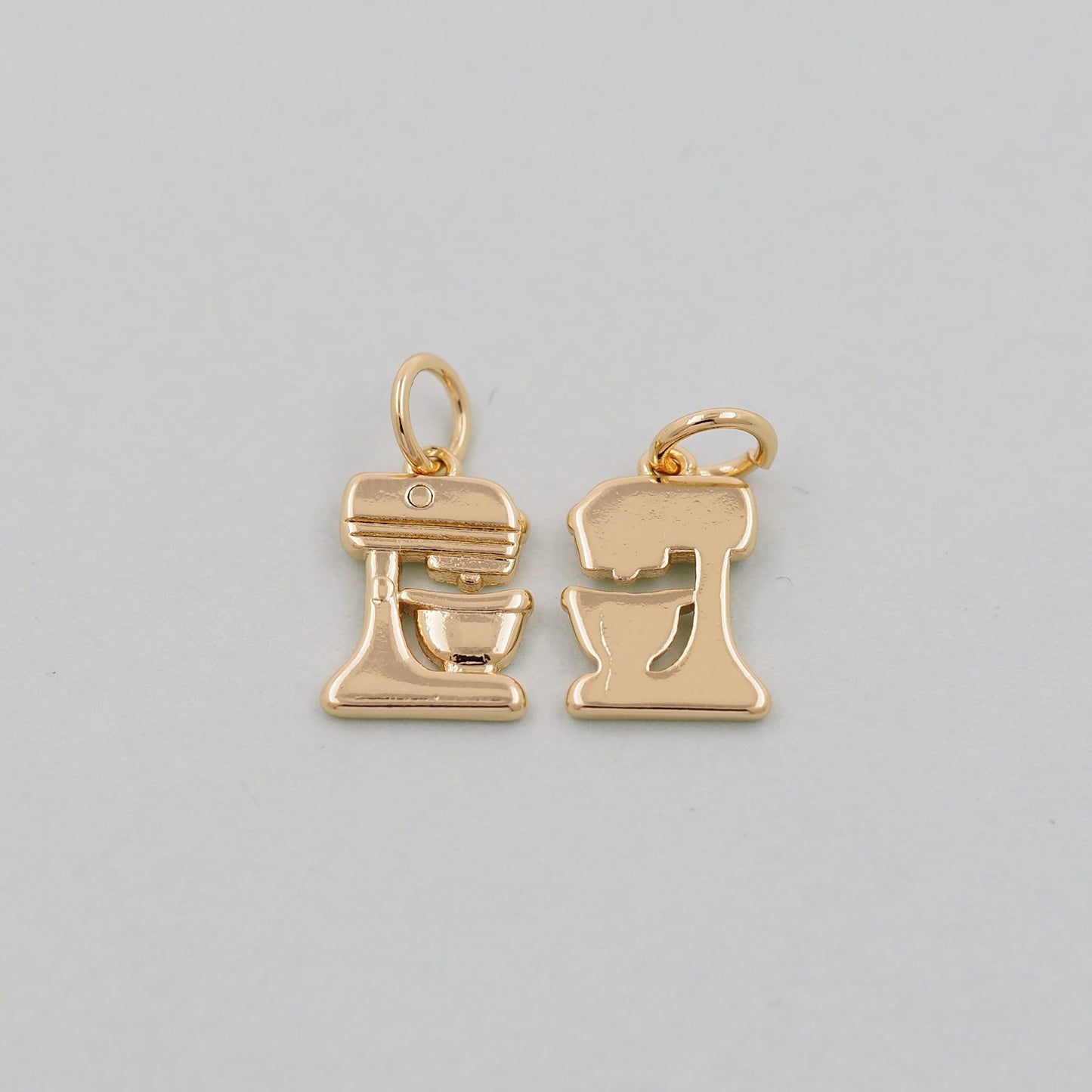 Gold Coffee machine Charms,18K Gold Filled Coffee machine Pendant Charm Bracelet Necklace for DIY Jewelry Making Supply