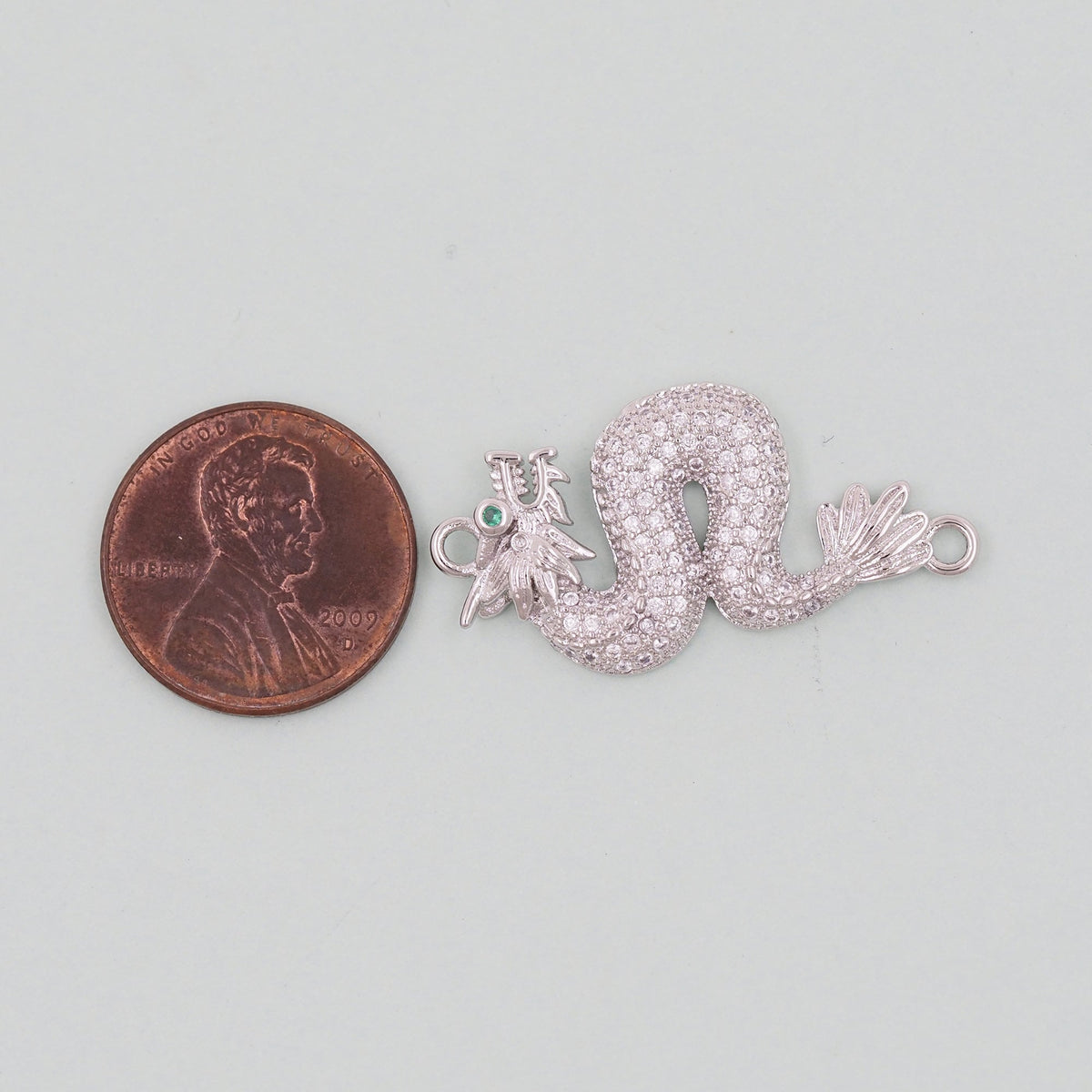 Gold Dragon Charm,18K Gold Filled Dragon Pendant,Silver dragon Charm Bracelet Necklace for DIY Jewelry Making Supply