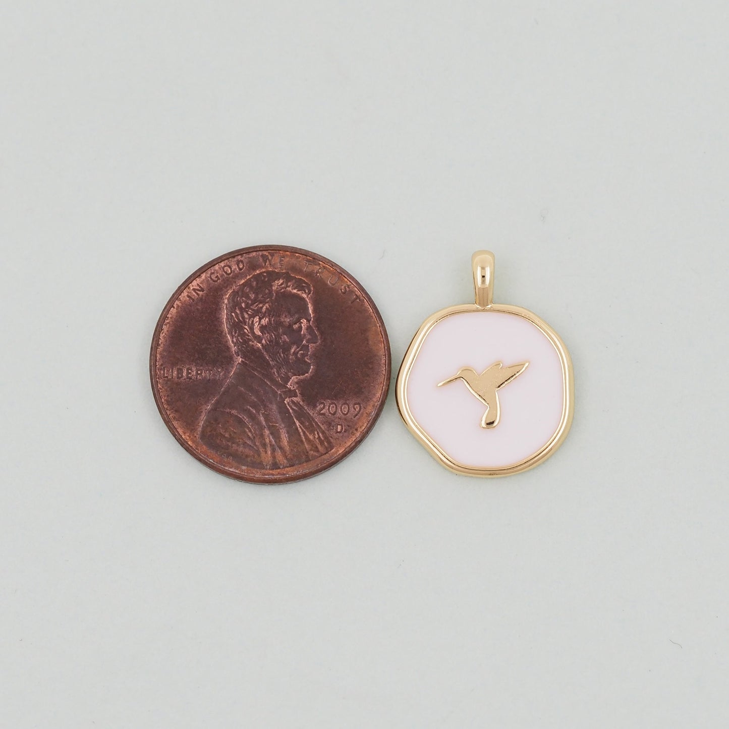 Gold Bird Charms,18K Gold Filled Bird Pendant,Enamel Bird Charm Bracelet Necklace for DIY Jewelry Making Supply