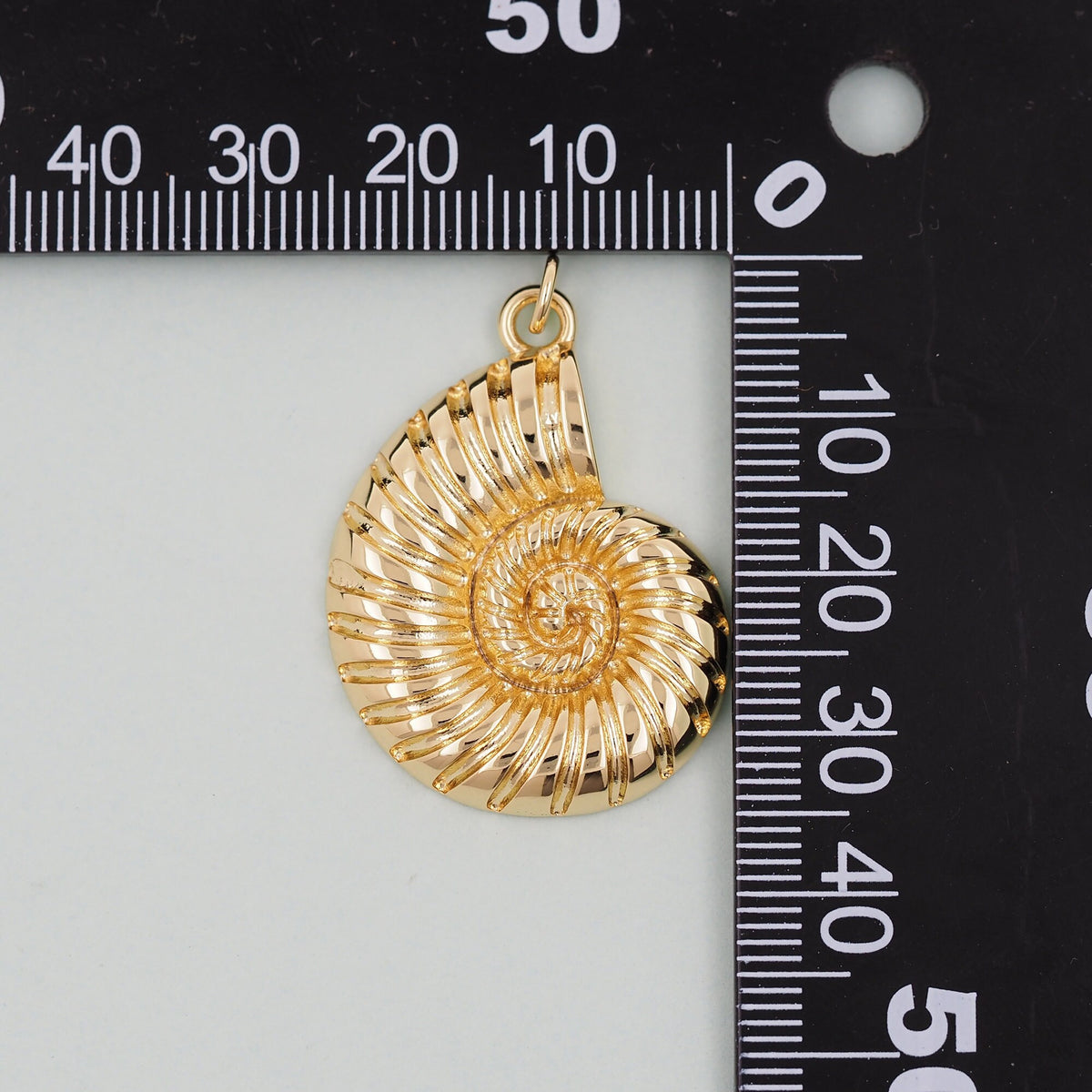 Gold Shell Charms,18K Gold Filled Conch Shell Pendant,Conch Shell Charm Bracelet Necklace for DIY Jewelry Making Supply