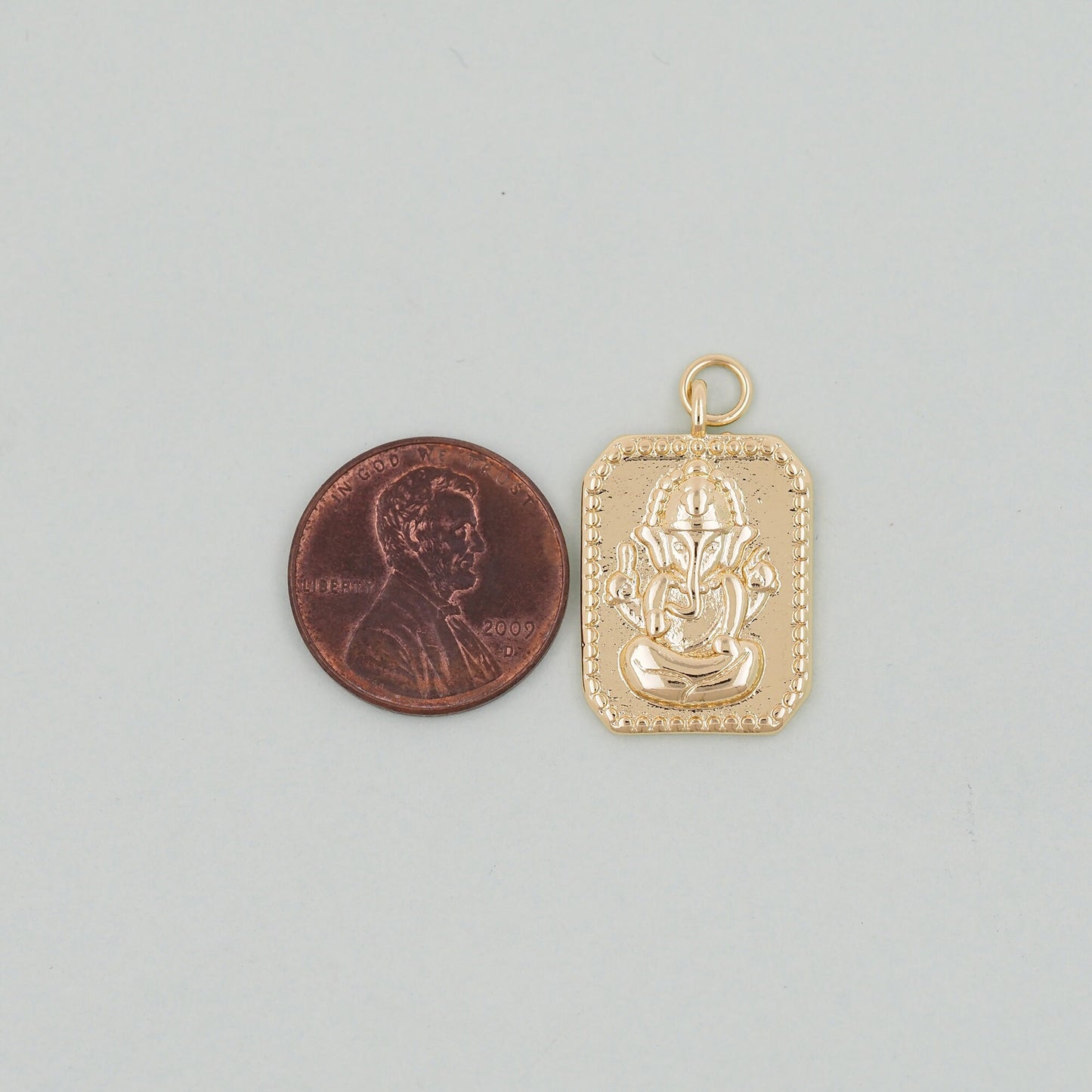 Gold Buddha Charms,18K Gold Filled Buddha Pendant,Religious Charm Bracelet Necklace for DIY Jewelry Making Supply