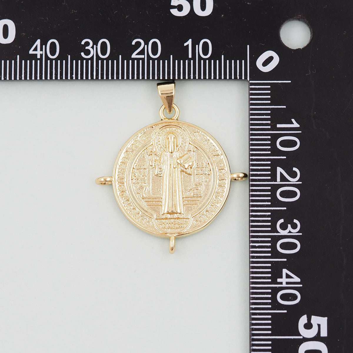 18K Gold Filled Cat CZ Charm Pendant for Jewelry Making