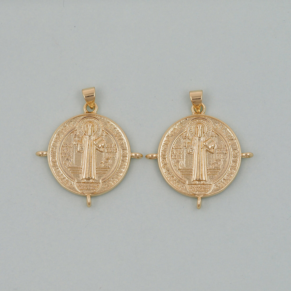 18K Gold Filled Cat CZ Charm Pendant for Jewelry Making