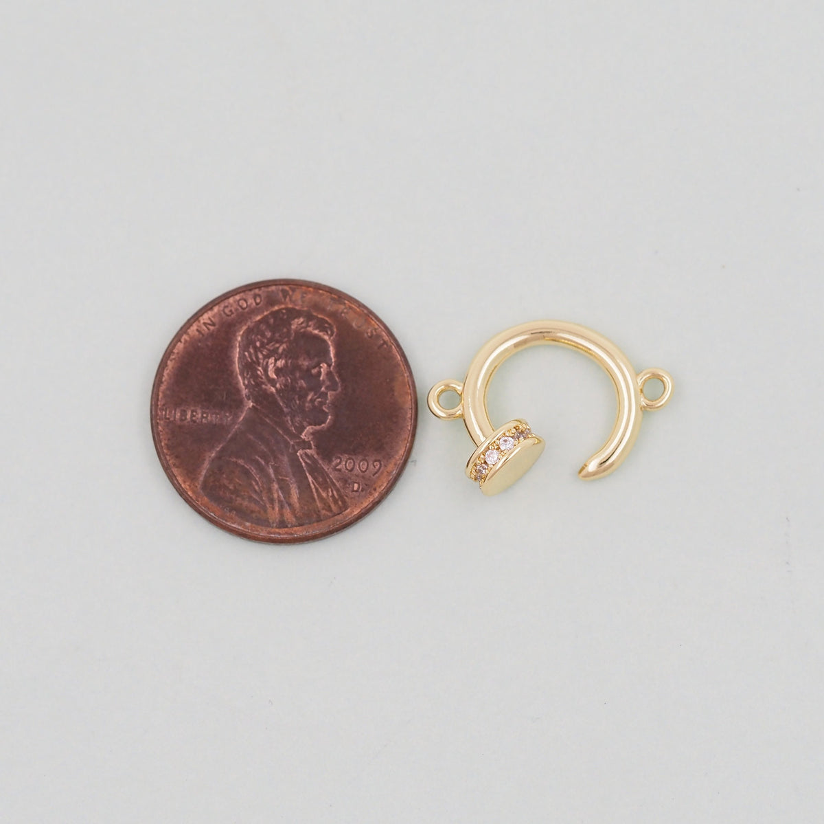 Gold Round Connector Charms,18K Gold Filled Round Pendant,Round Charm Bracelet Necklace for DIY Jewelry Making Supply