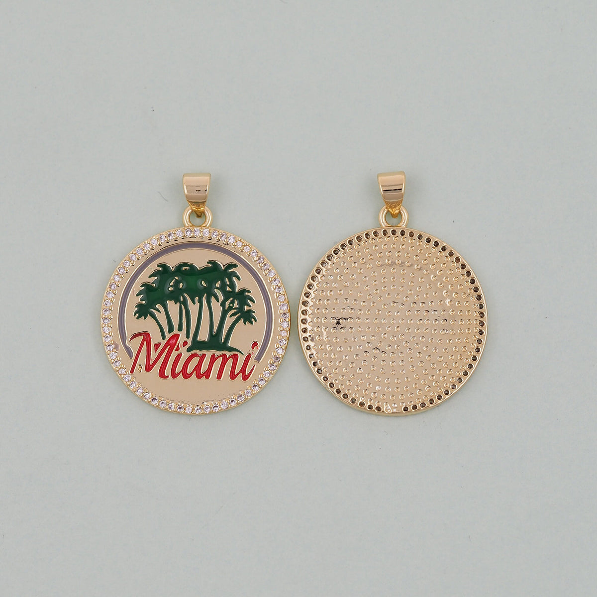 18K Gold Filled Hand Charm Pendant for Jewelry Making