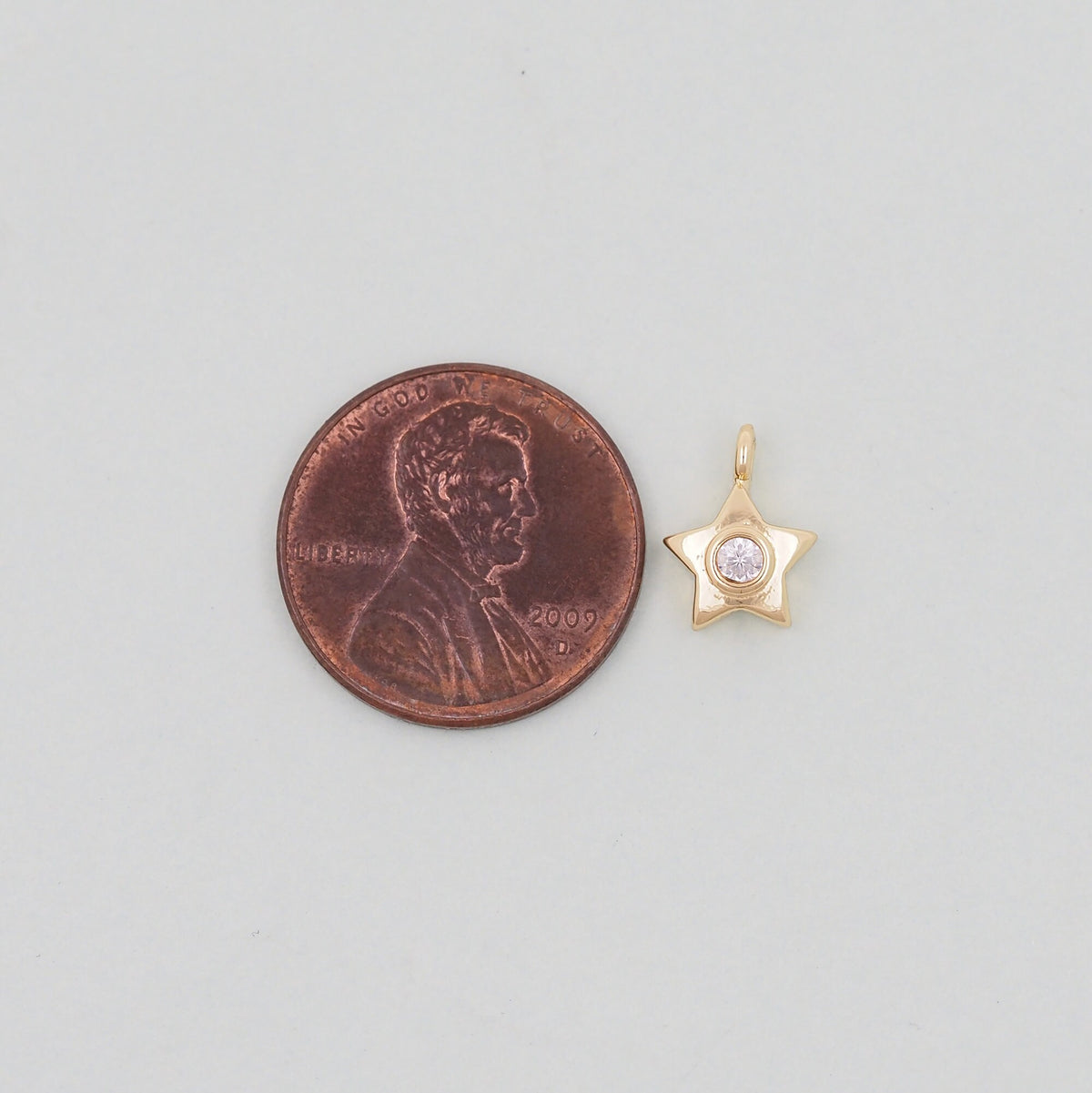 Gold Star Charms,18K Gold Filled CZ Micro Pave Star Pendant,Star Charm Bracelet Necklace for DIY Jewelry Making Supply
