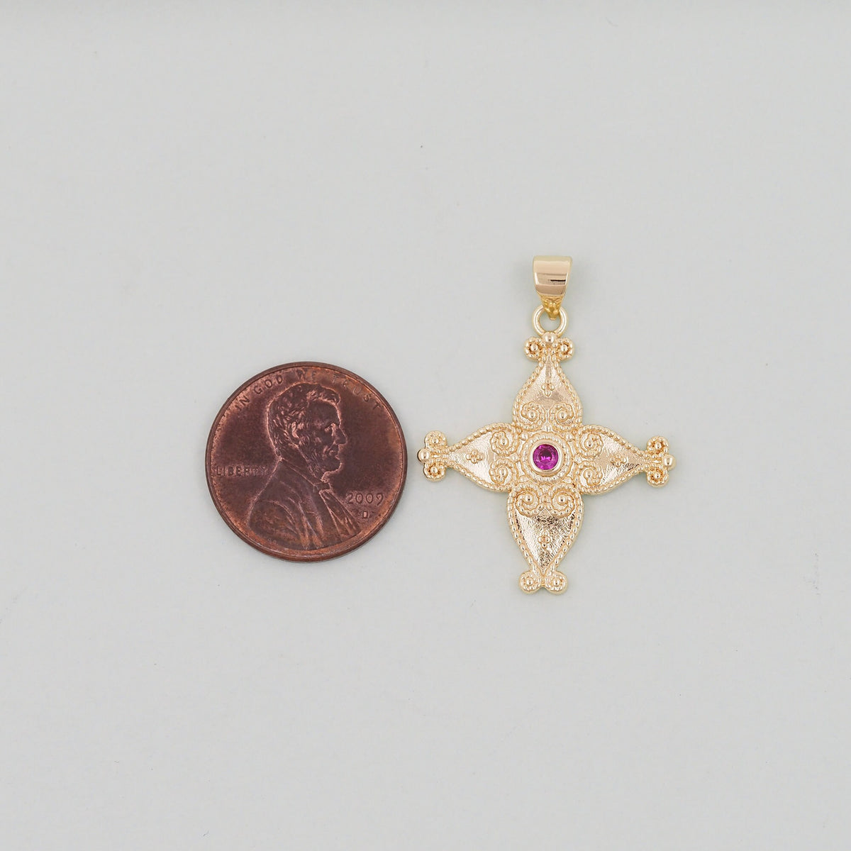 Gold Cross Charms,18K Gold Filled Cross Pendant,Cross Charm Bracelet Necklace for DIY Jewelry Making Supply