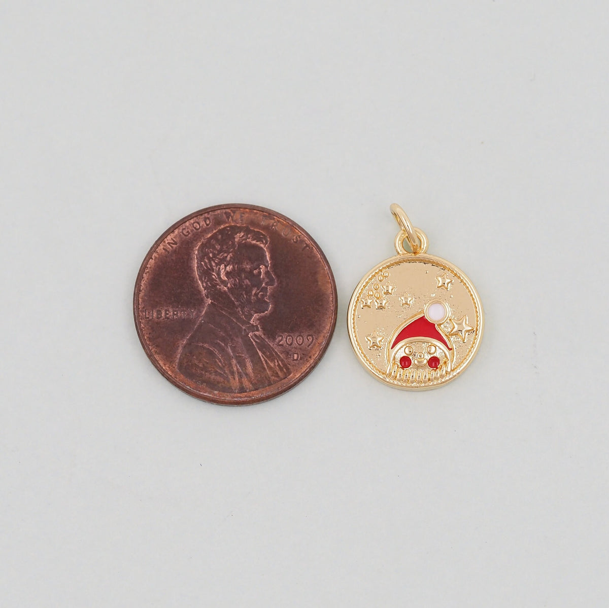 18K Gold Filled Charm Pendant for Jewelry Making