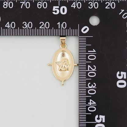 Gold Angel Charms,18K Gold Filled Angel Pendant,Angel Charm Bracelet Necklace for DIY Jewelry Making Supply