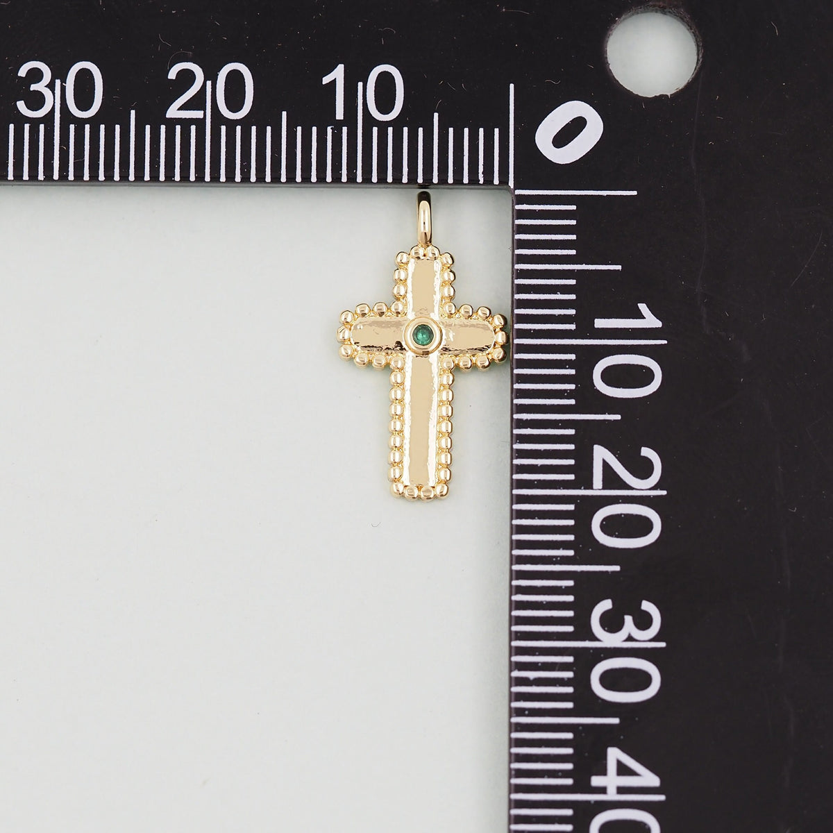 Gold Cross Charms,18K Gold Filled Cross Pendant,Cross Charm Bracelet Necklace for DIY Jewelry Making Supply