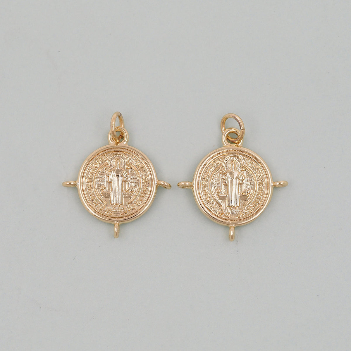 Gold Jesus Charms,18K Gold Filled Jesus Pendant,Religious Protect Charm Bracelet Necklace for DIY Jewelry Making Supply