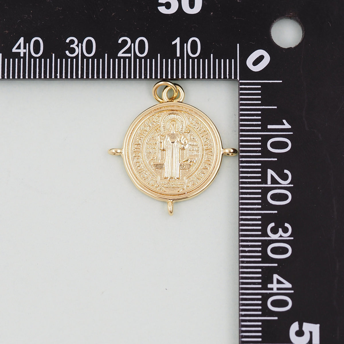 18K Gold Filled Cat CZ Charm Pendant for Jewelry Making