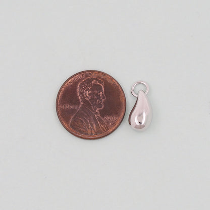 Gold Teardrop Charms,18K Gold Filled teardrop Pendant,teardrop Charm Bracelet Necklace for DIY Jewelry Making Supply