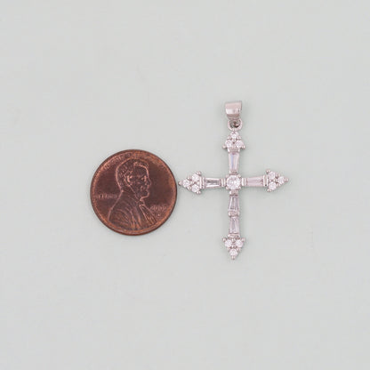 18K Gold Filled Cross Charm Pendant for Jewelry Making
