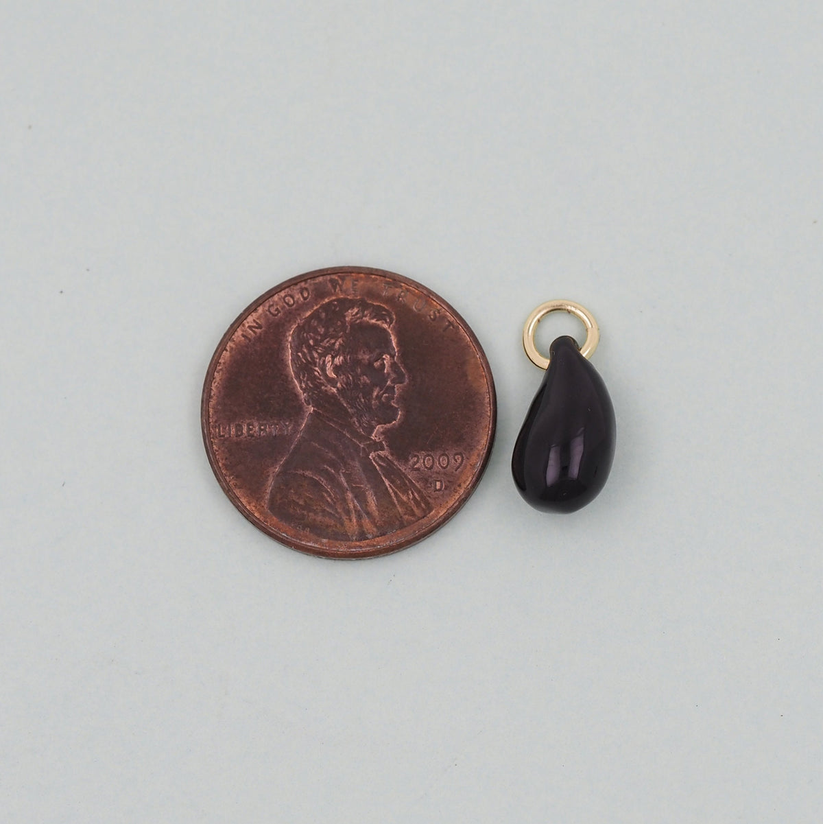 18K Gold Filled Enamel Teardrop Charm Pendant for Jewelry Making