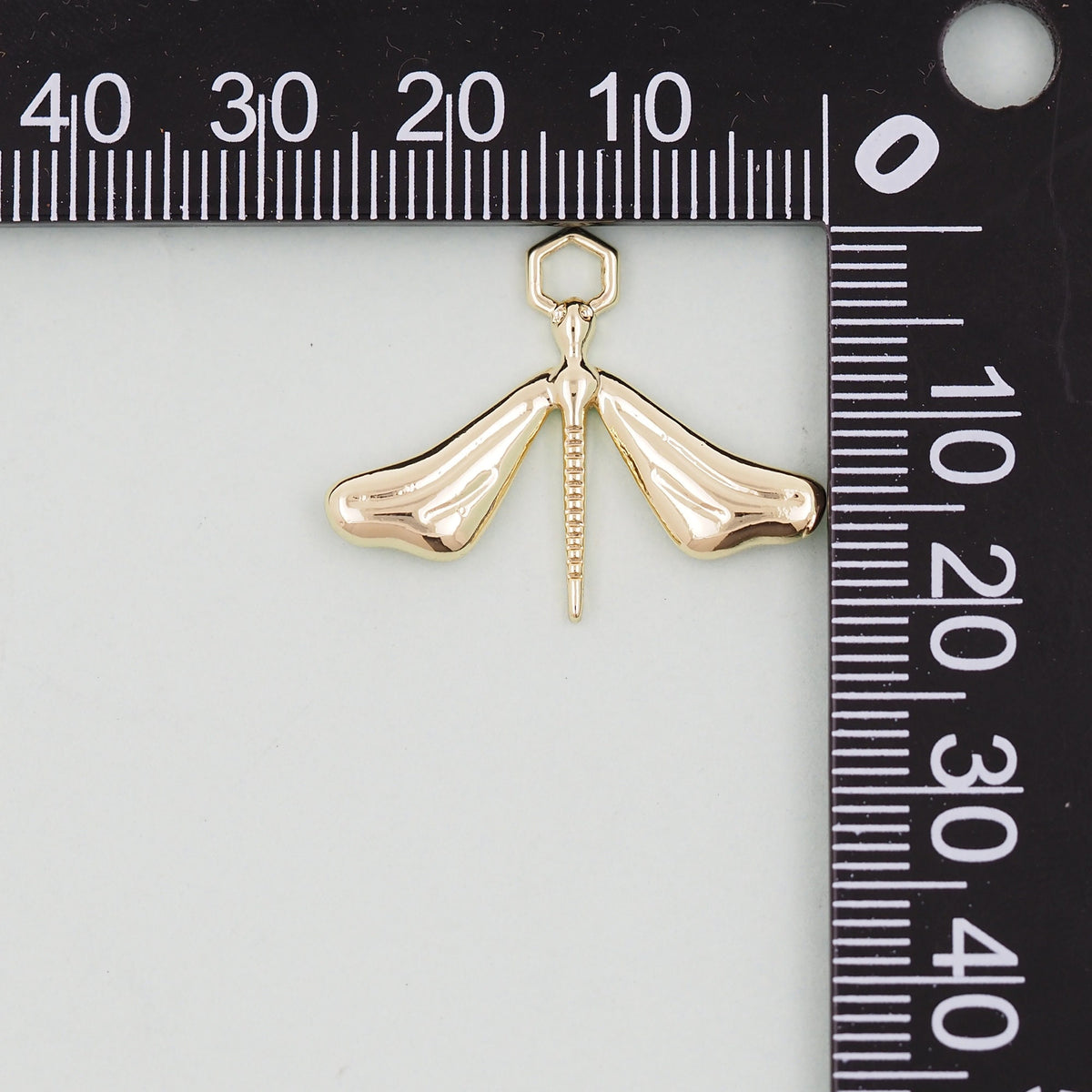 18K Gold Filled Dragonfly Charm Pendant for Jewelry Making
