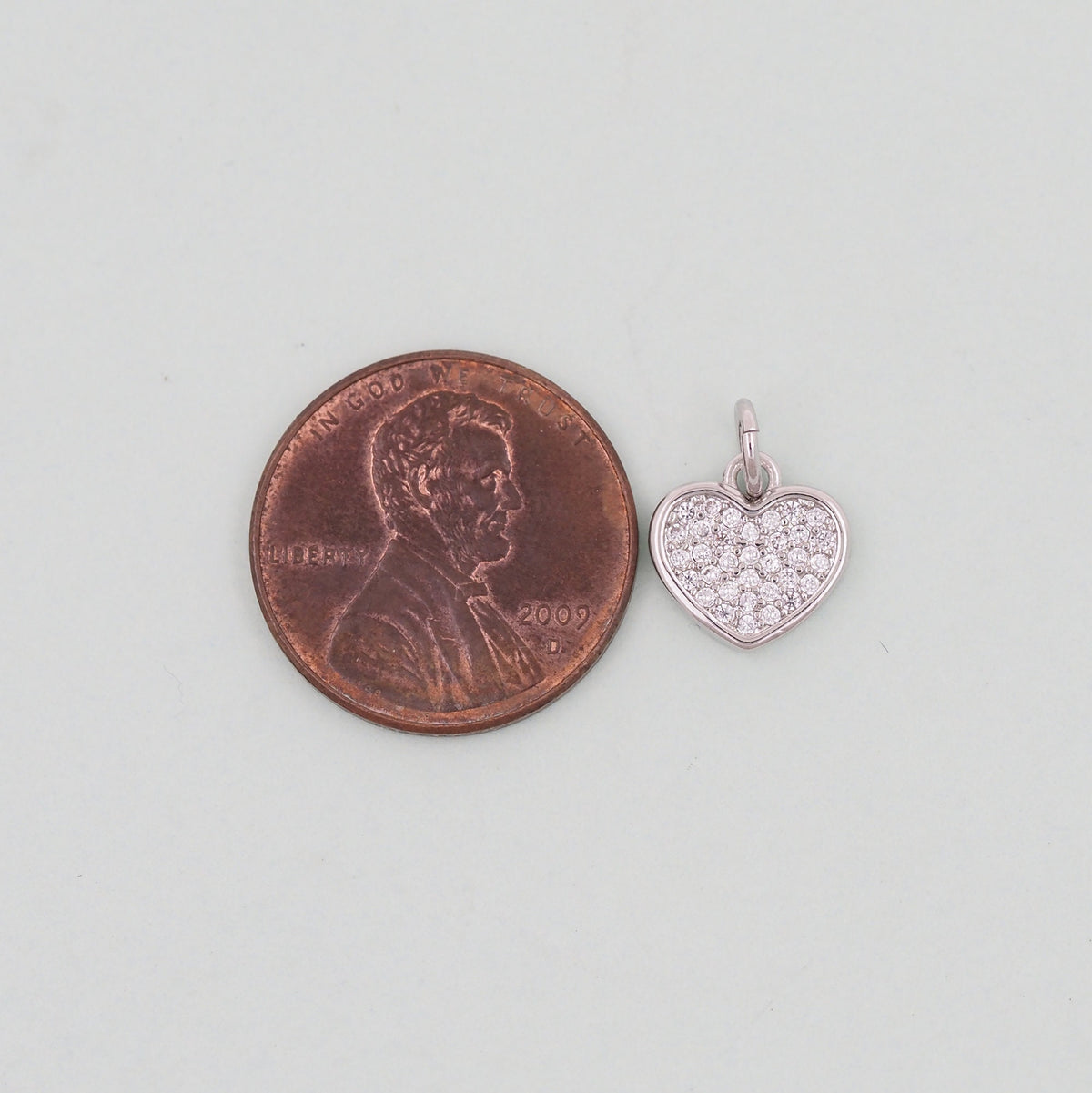 Gold Heart Charms,18K Gold Filled Heart Pendant,Heart Charm Bracelet Necklace for DIY Jewelry Making Supply