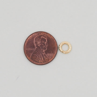 18K Gold Filled Jump Ring 7 mm, 1.5 mm for Jewelry Making