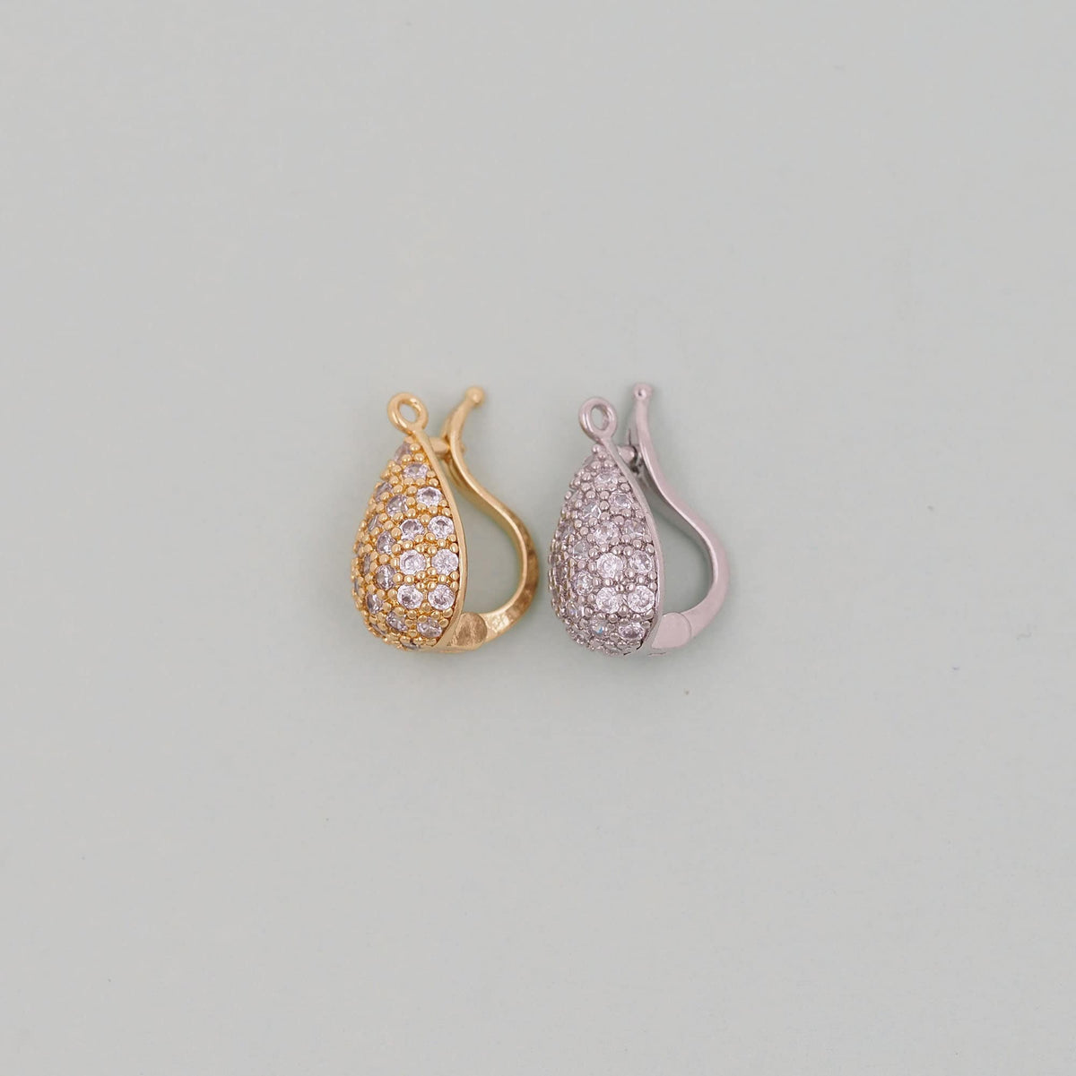 Gold teardrop Charms,18K Gold Filled teardrop Pendant Charm Bracelet Necklace for DIY Jewelry Making Supply