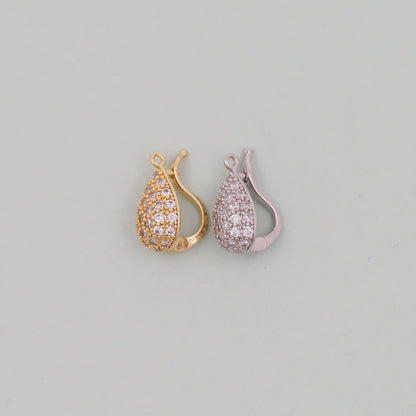 Gold teardrop Charms,18K Gold Filled teardrop Pendant Charm Bracelet Necklace for DIY Jewelry Making Supply