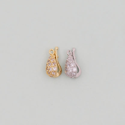 Gold teardrop Charms,18K Gold Filled teardrop Pendant Charm Bracelet Necklace for DIY Jewelry Making Supply