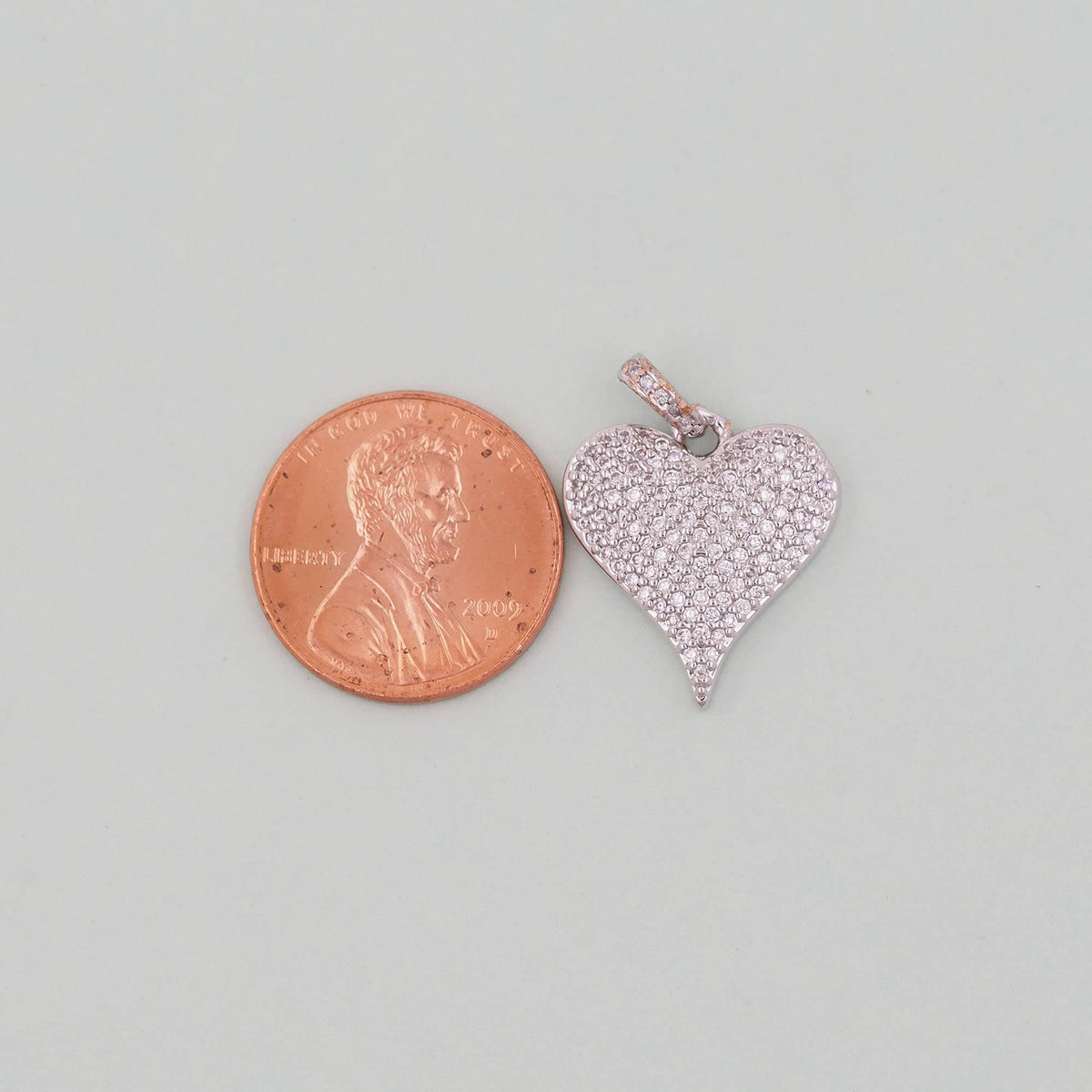 Gold Heart Charms,18K Gold Filled Heart Pendant,Heart Charm Bracelet Necklace for DIY Jewelry Making Supply