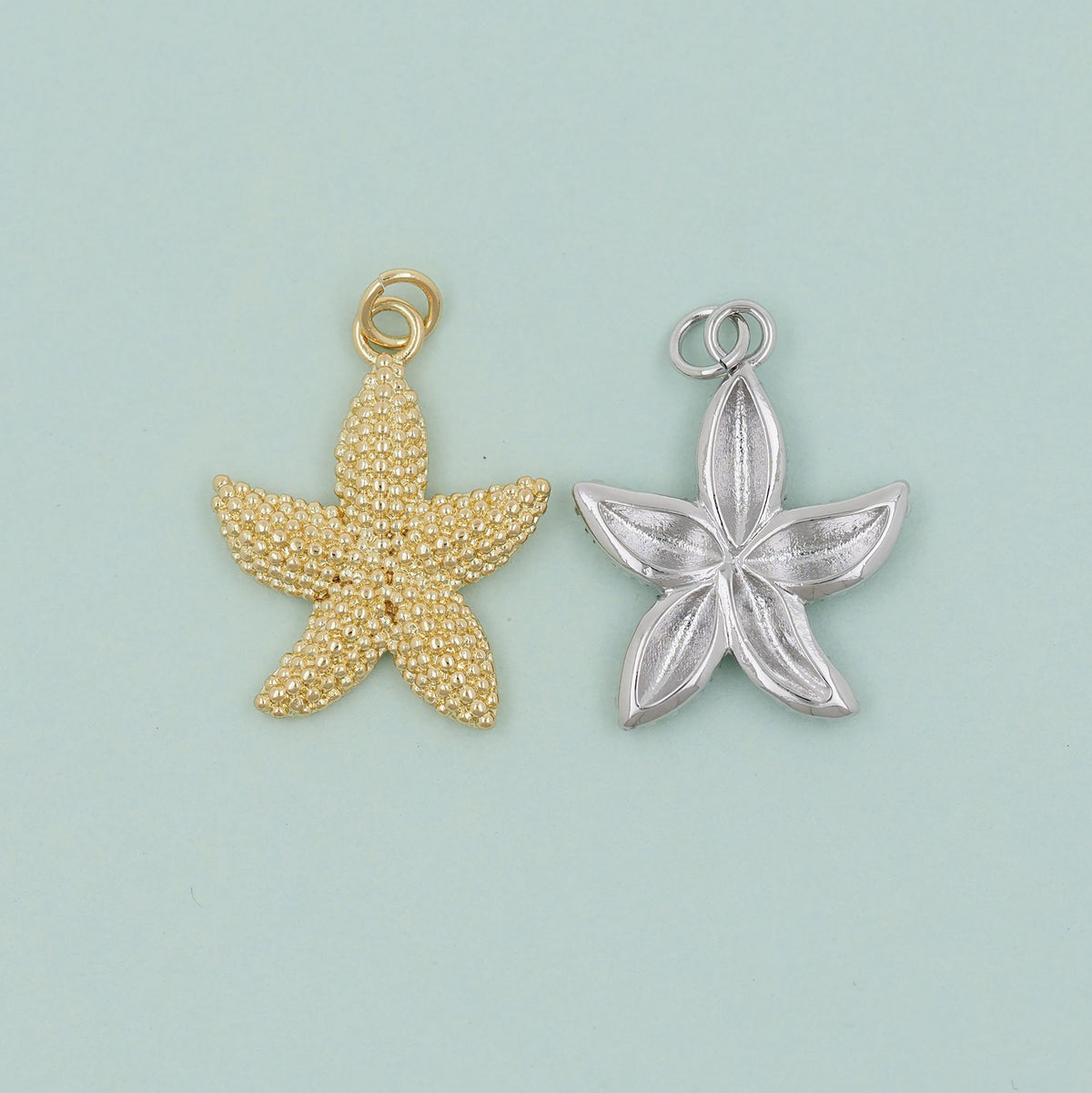 18K Gold Filled Star Charm Pendant for Jewelry Making