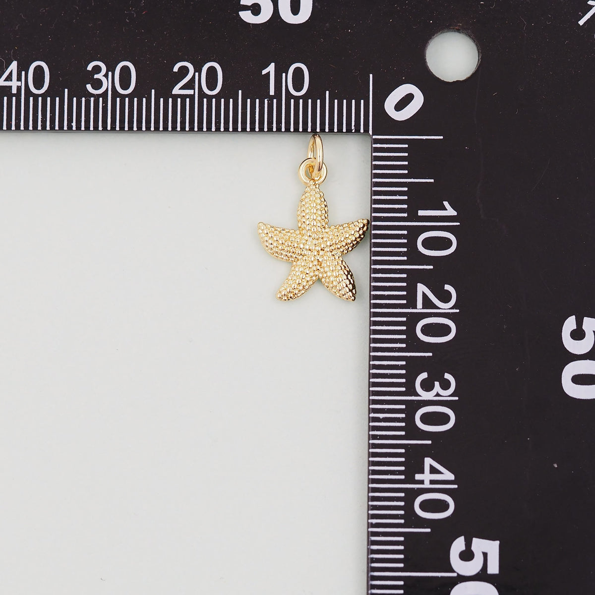 Gold Starfish Charms,18K Gold Filled Sea star Pendant,Starfish Charm Bracelet Necklace for DIY Jewelry Making Supply