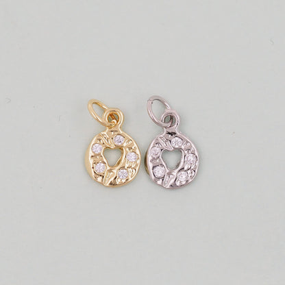 18K Gold Filled Hand Charm Pendant for Jewelry Making