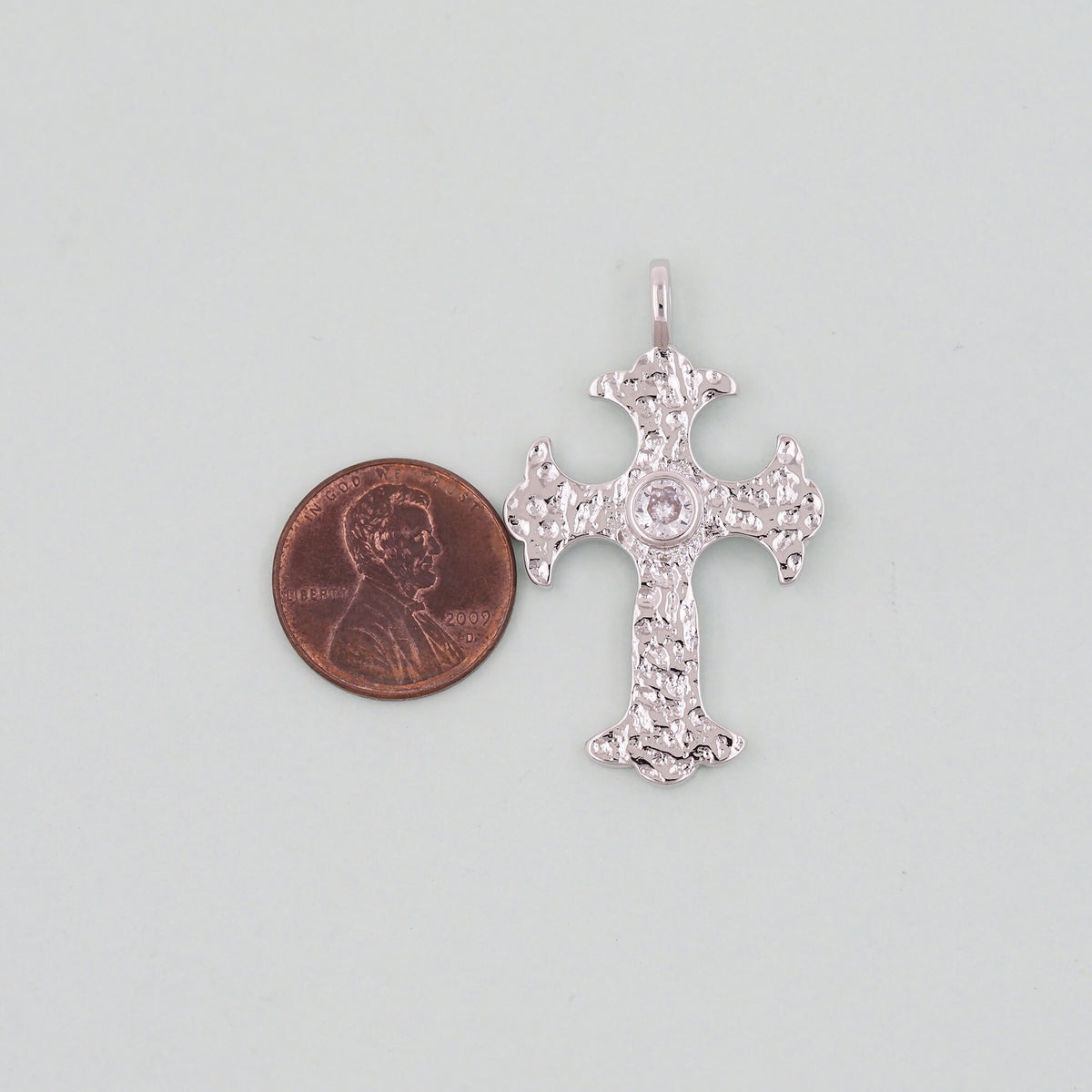 Gold Cross Charms,18K Gold Filled CZ Cross Pendant,Religious Charm Bracelet Necklace for DIY Jewelry Making Supply