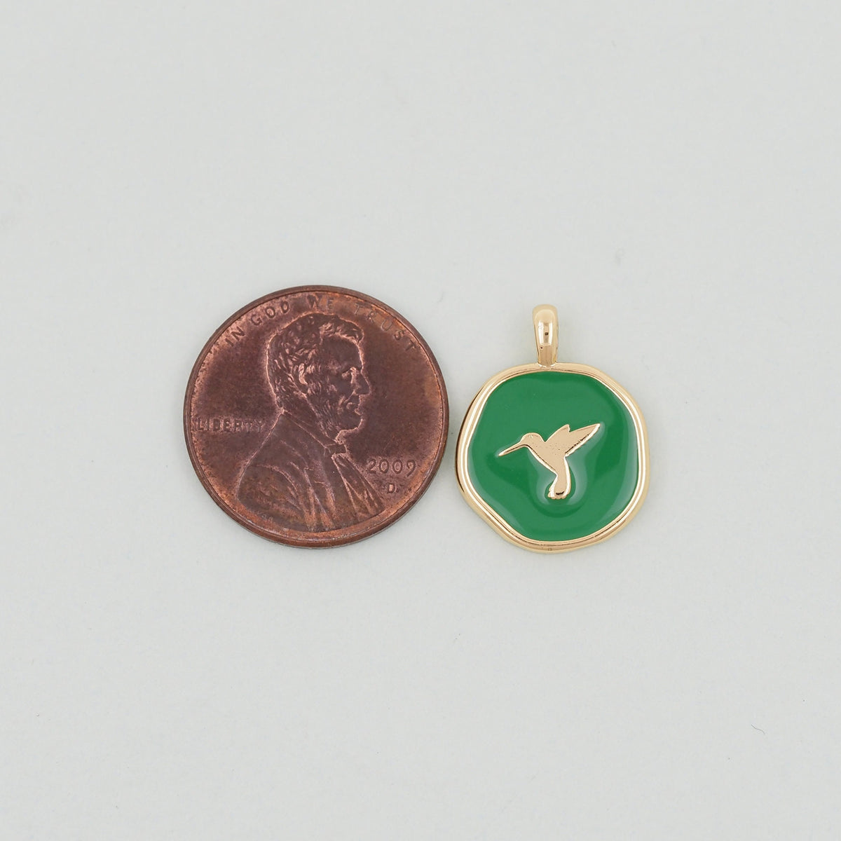 Gold Bird Charms,18K Gold Filled Bird Pendant,Enamel Bird Charm Bracelet Necklace for DIY Jewelry Making Supply