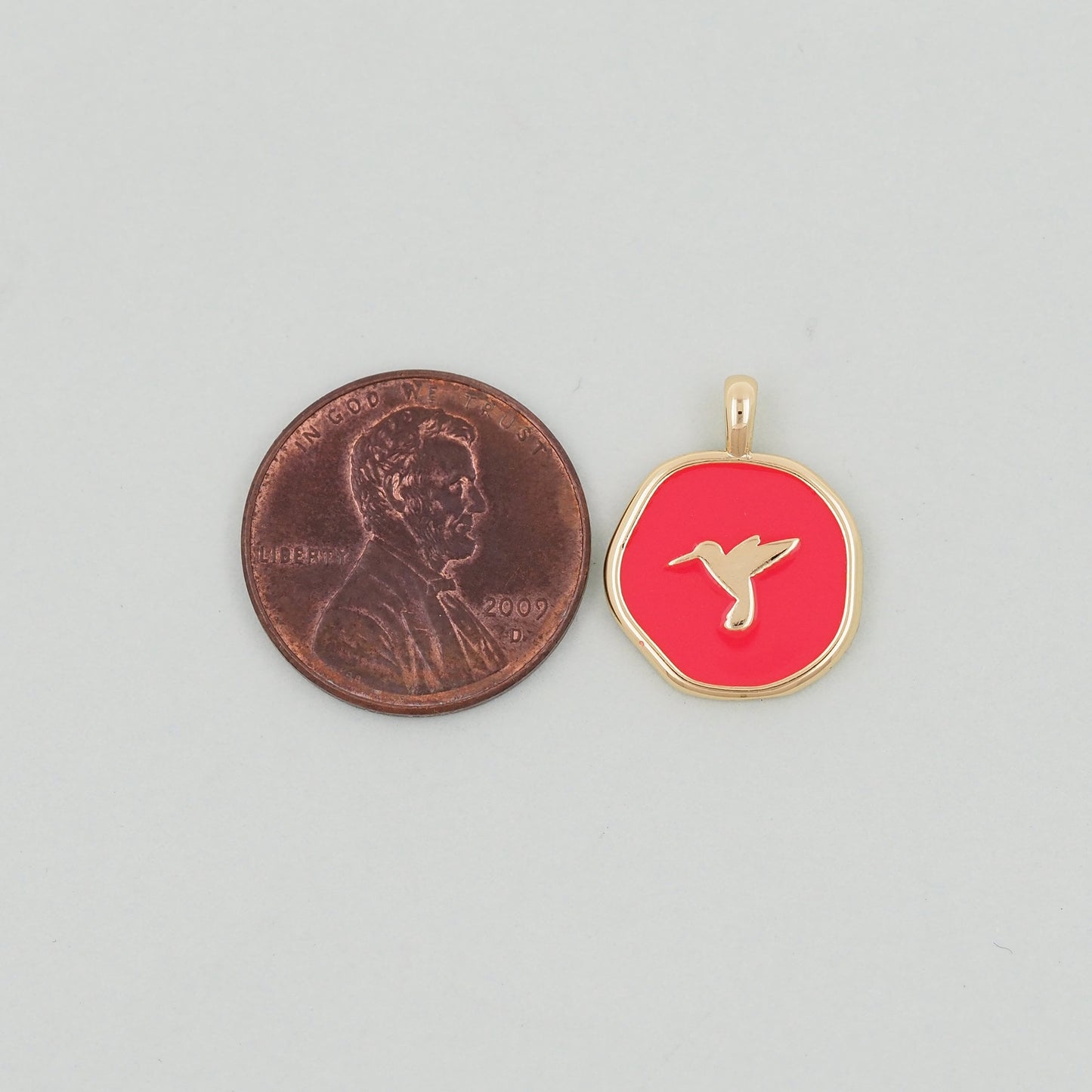 Gold Bird Charms,18K Gold Filled Bird Pendant,Enamel Bird Charm Bracelet Necklace for DIY Jewelry Making Supply