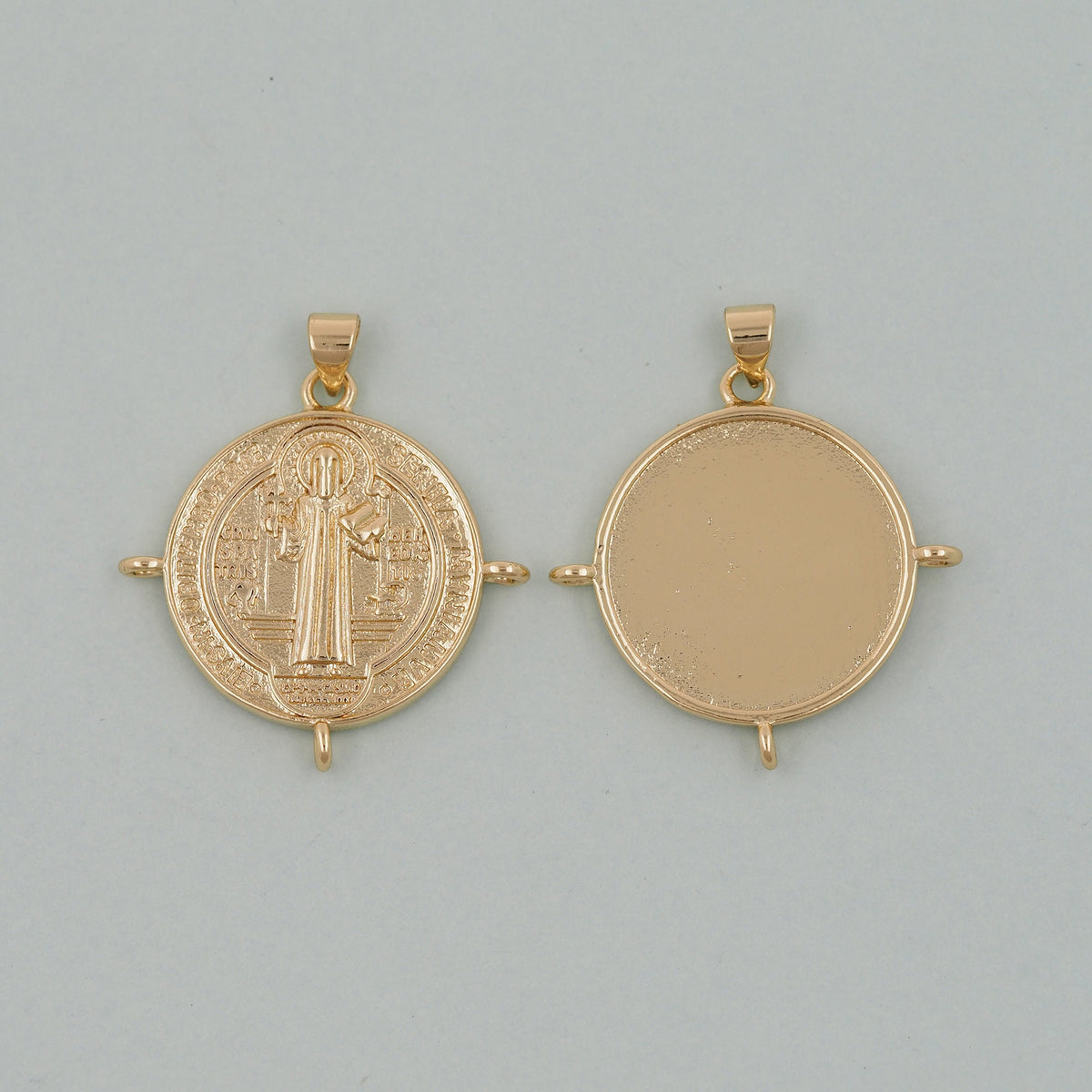 18K Gold Filled Cat CZ Charm Pendant for Jewelry Making