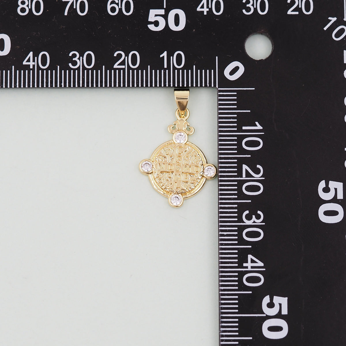 Gold Cross Charms,18K Gold Filled Cross Pendant,Cross Charm Bracelet Necklace for DIY Jewelry Making Supply