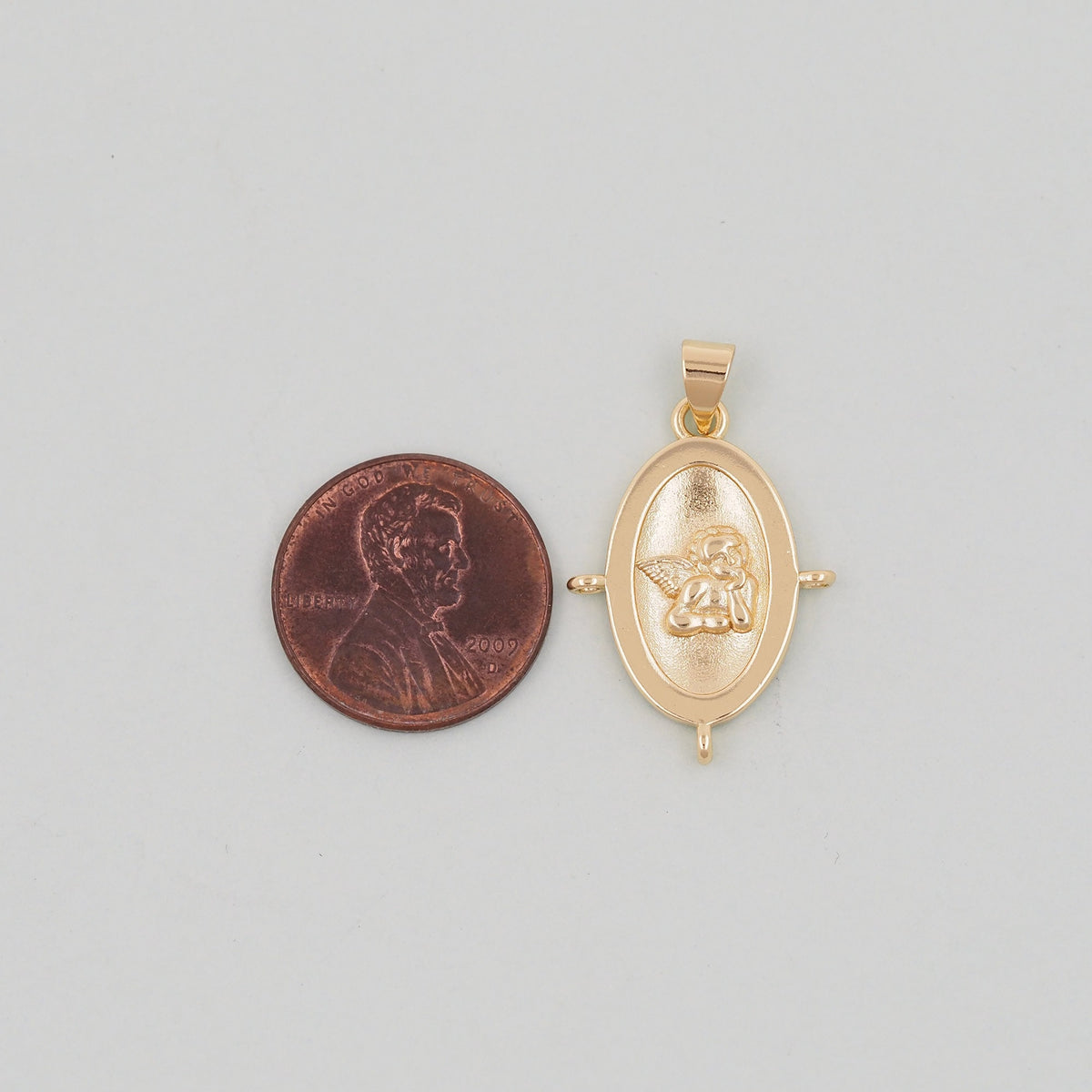 Gold Angel Charms,18K Gold Filled Angel Pendant,Angel Charm Bracelet Necklace for DIY Jewelry Making Supply