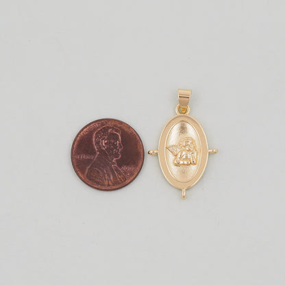 Gold Angel Charms,18K Gold Filled Angel Pendant,Angel Charm Bracelet Necklace for DIY Jewelry Making Supply