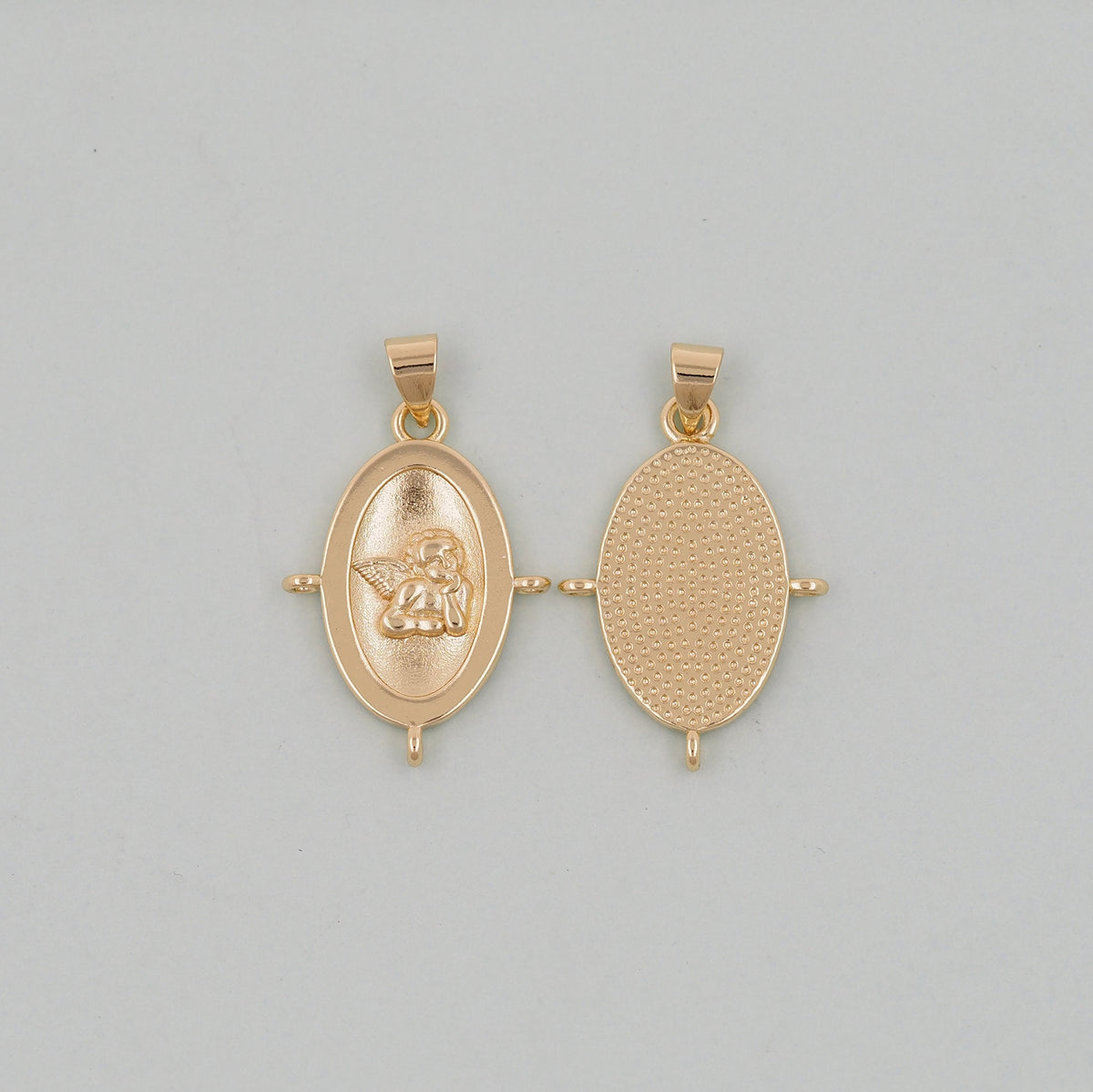 Gold Angel Charms,18K Gold Filled Angel Pendant,Angel Charm Bracelet Necklace for DIY Jewelry Making Supply