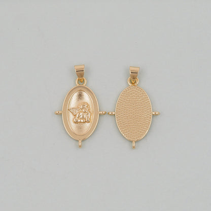 Gold Angel Charms,18K Gold Filled Angel Pendant,Angel Charm Bracelet Necklace for DIY Jewelry Making Supply