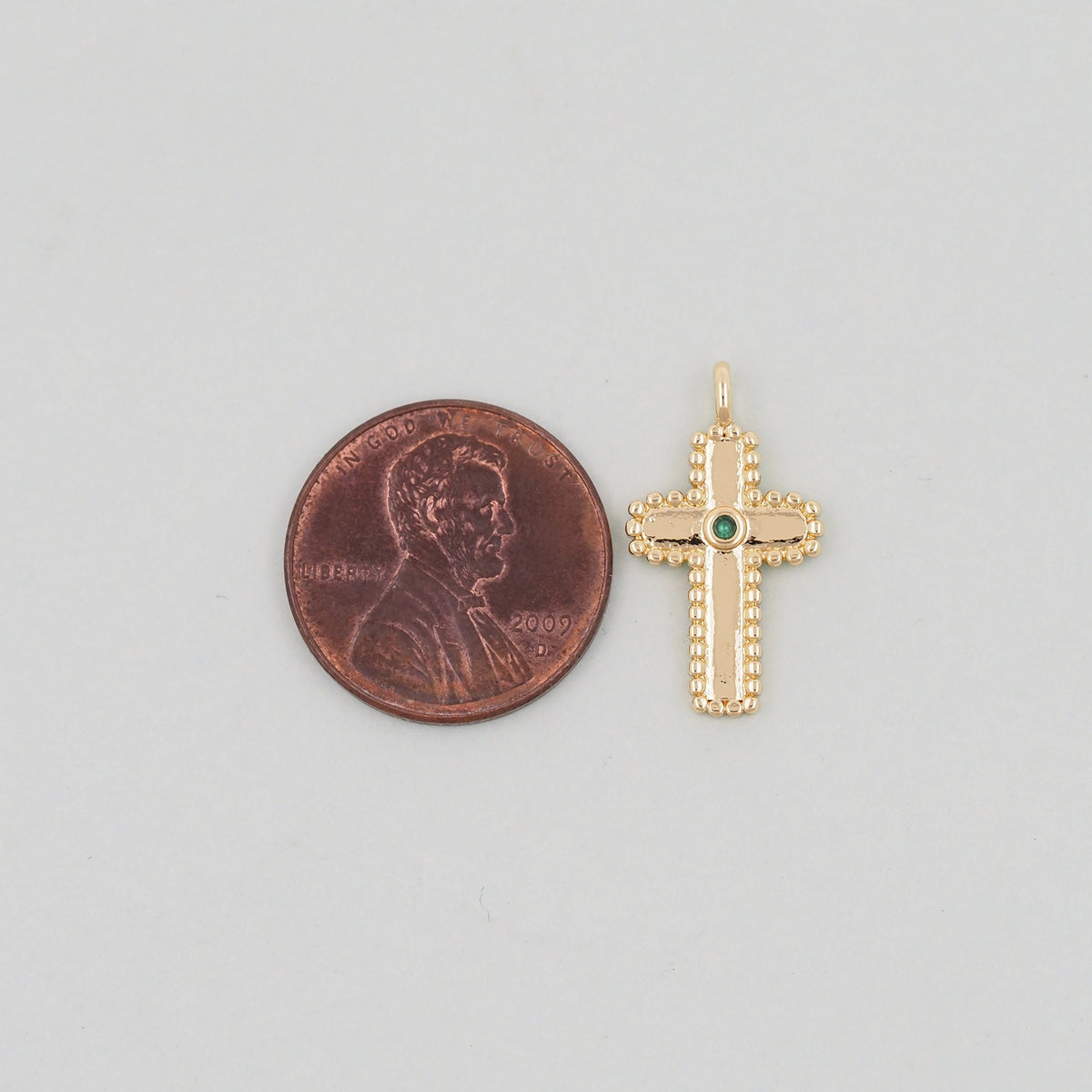 Gold Cross Charms,18K Gold Filled Cross Pendant,Cross Charm Bracelet Necklace for DIY Jewelry Making Supply