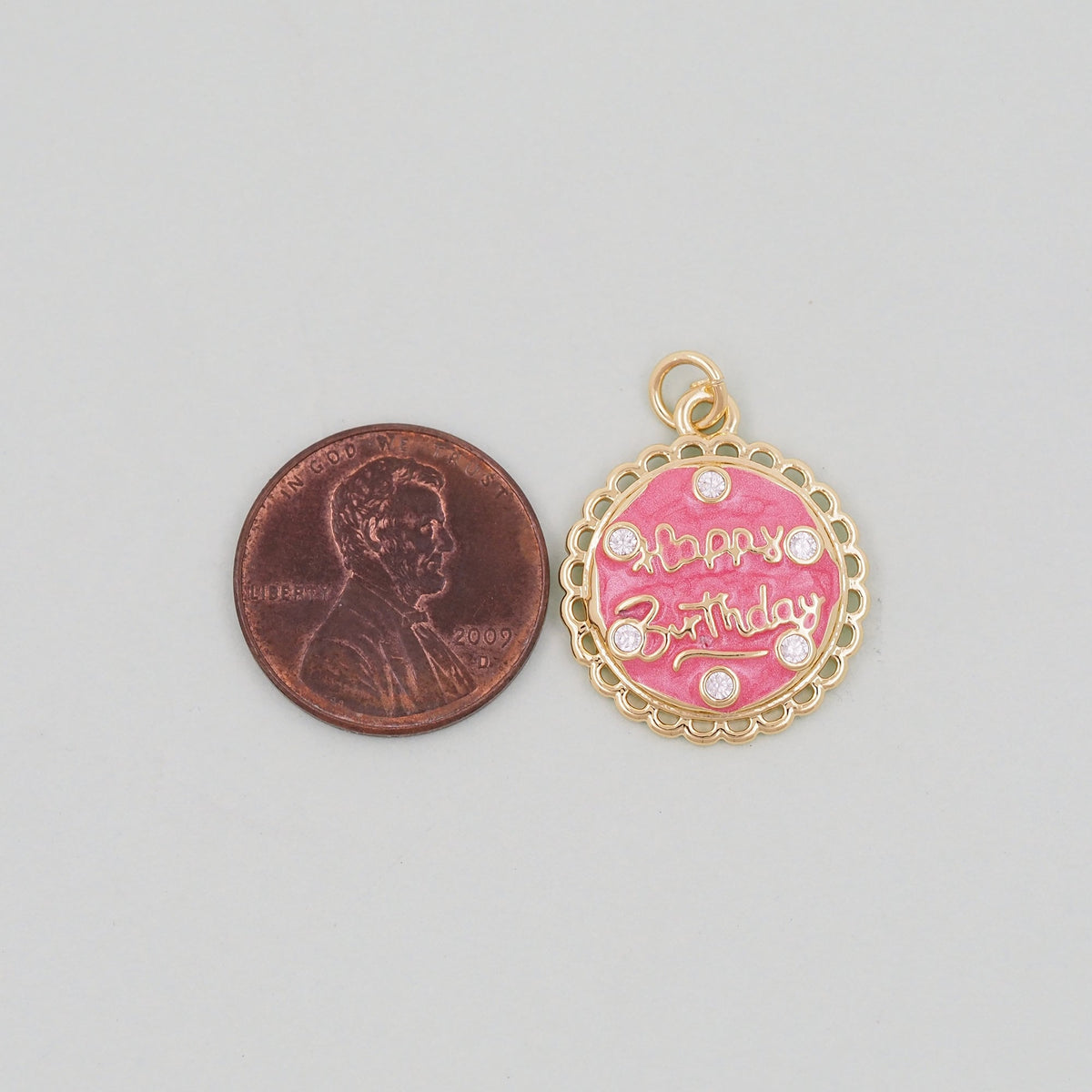 18K Gold Filled Hand Charm Pendant for Jewelry Making
