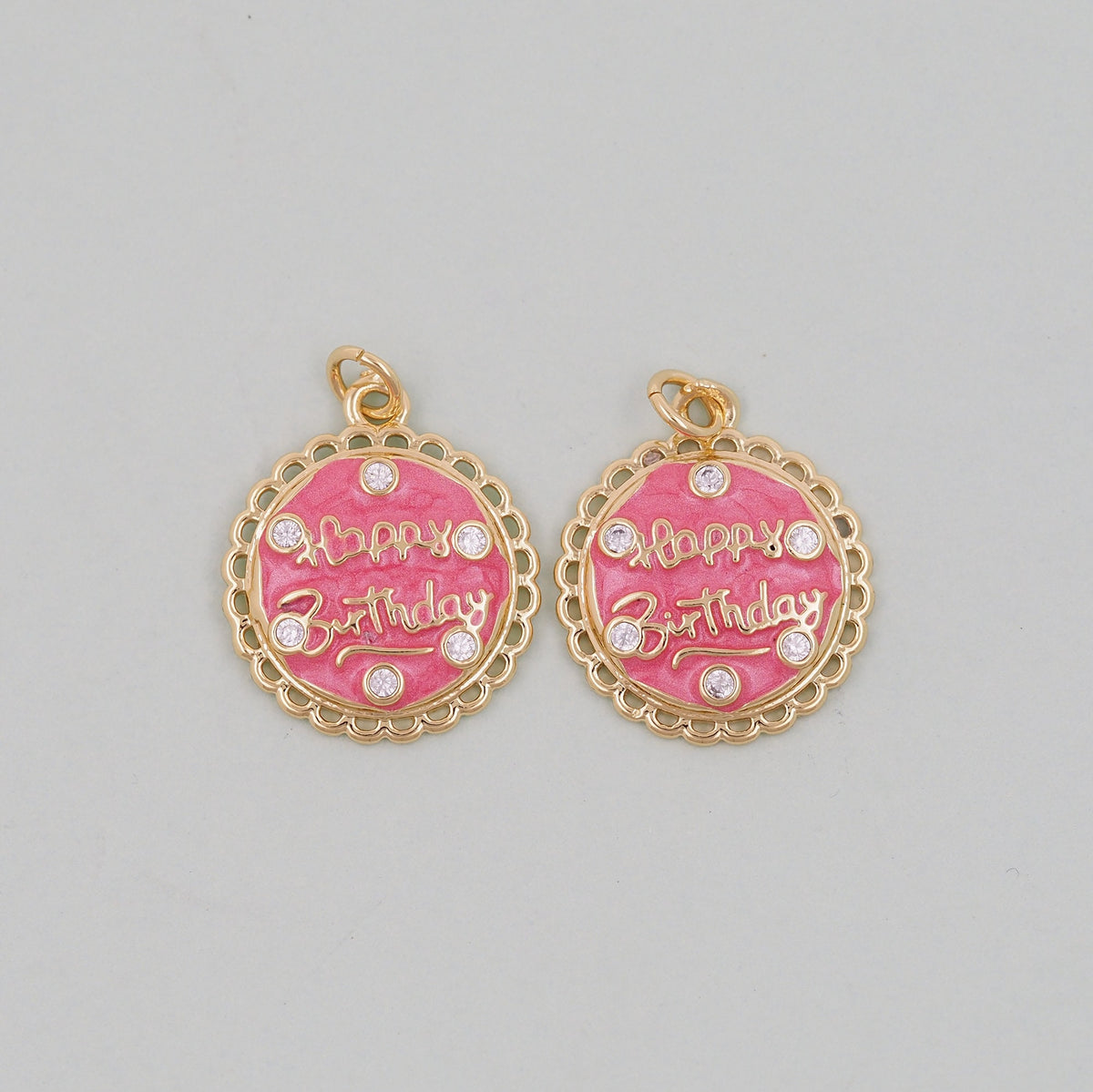 18K Gold Filled Hand Charm Pendant for Jewelry Making