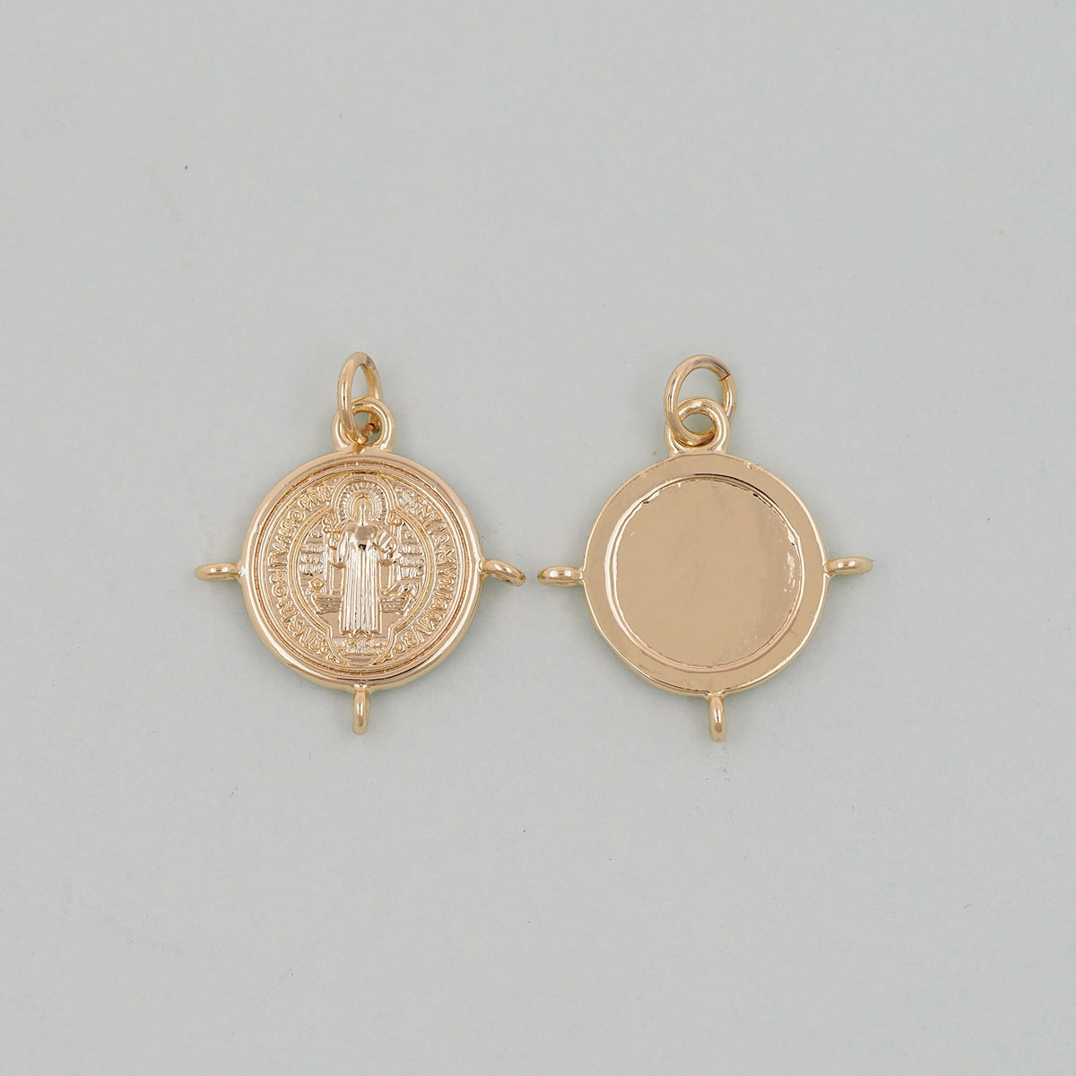 Gold Jesus Charms,18K Gold Filled Jesus Pendant,Religious Protect Charm Bracelet Necklace for DIY Jewelry Making Supply
