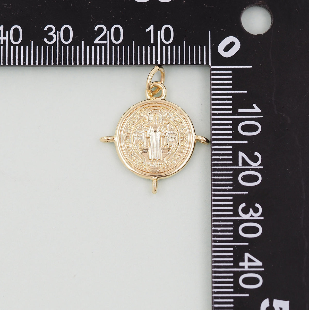 Gold Jesus Charms,18K Gold Filled Jesus Pendant,Religious Protect Charm Bracelet Necklace for DIY Jewelry Making Supply
