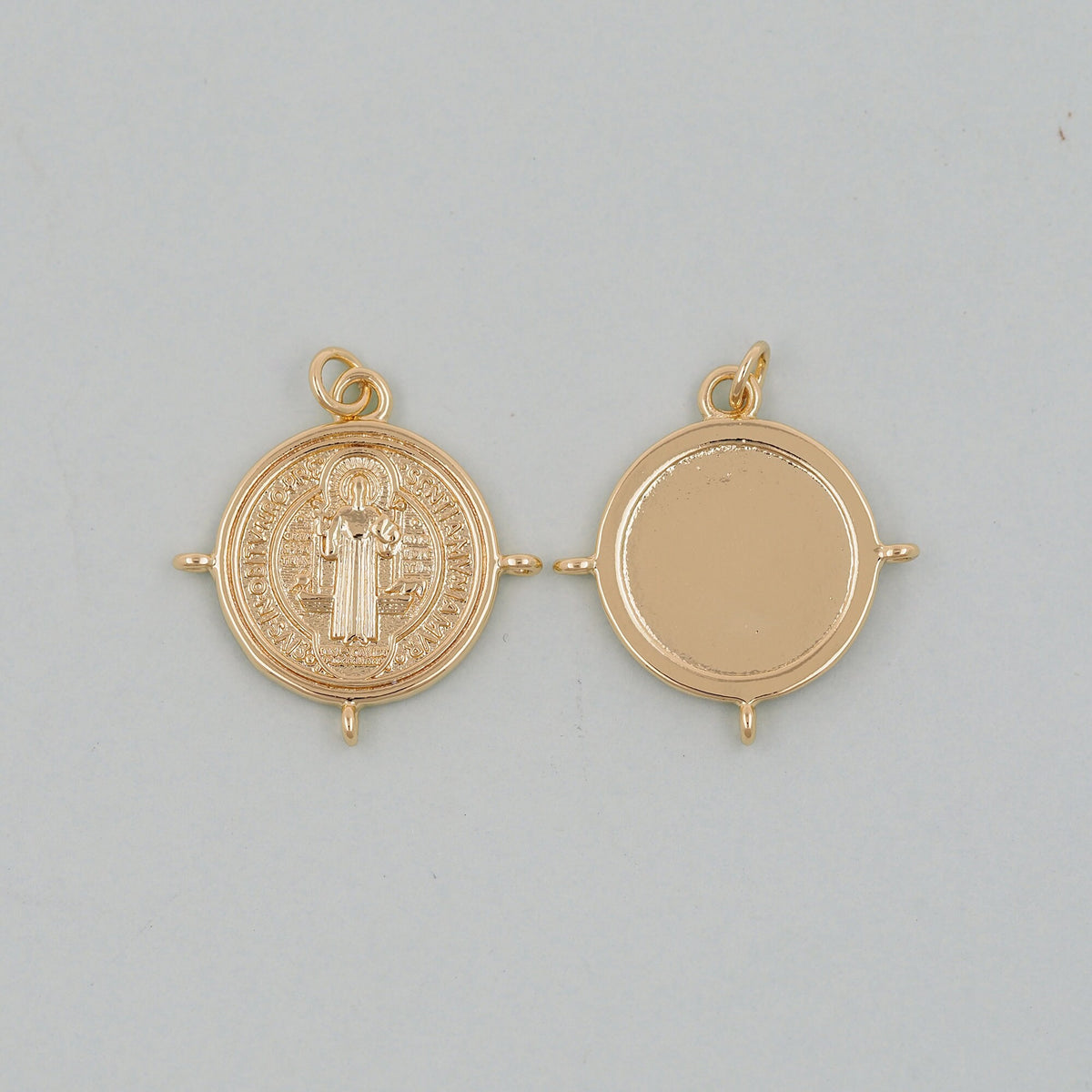 18K Gold Filled Cat CZ Charm Pendant for Jewelry Making