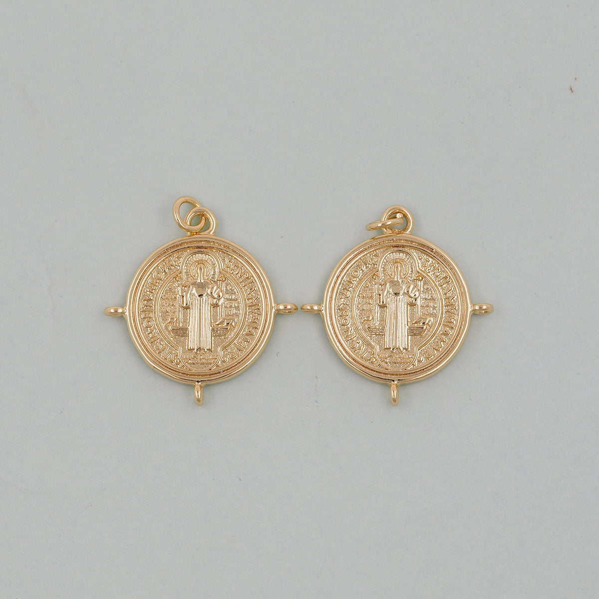 18K Gold Filled Cat CZ Charm Pendant for Jewelry Making