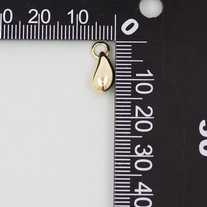 Gold Teardrop Charms,18K Gold Filled teardrop Pendant,teardrop Charm Bracelet Necklace for DIY Jewelry Making Supply