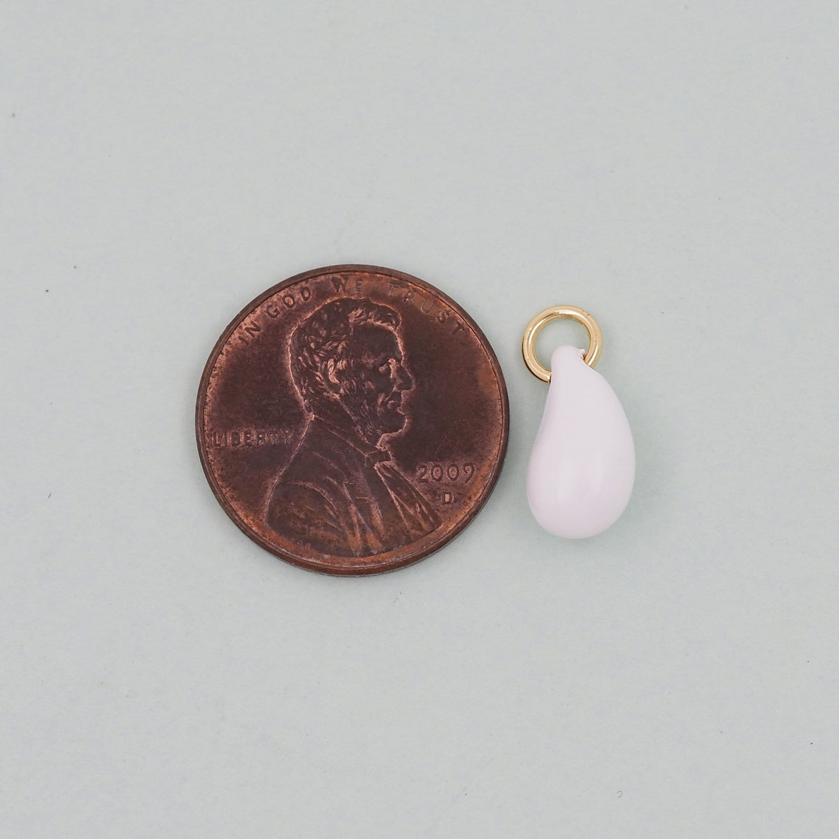 Gold Teardrop Charms,18K Gold Filled teardrop Pendant,enamel teardrop Charm Bracelet Necklace for DIY Jewelry Making Supply