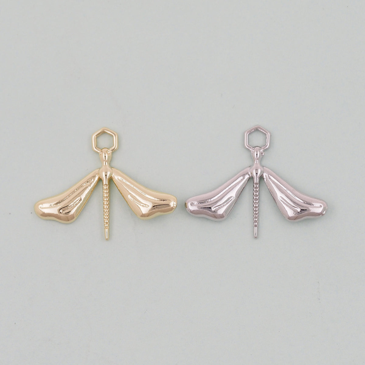 18K Gold Filled Dragonfly Charm Pendant for Jewelry Making