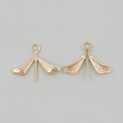 Gold Dragonfly Charms,18K Gold Filled Dragonfly Pendant,Silver Dragonfly Charm Bracelet Necklace for DIY Jewelry Making Suppl
